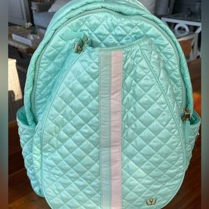 Racquet backpack small stash bag as well